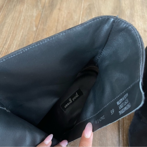 PAUL GREEN SERENA BOOT Women’s 9 Black Suede Ankle Heel Booties Square Toe - Picture 8 of 9